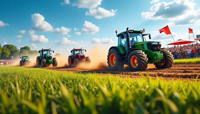 participez à une course de tracteurs palpitante et vivez une expérience unique pleine de vitesse, de compétition et d'adrénaline dans une ambiance conviviale à la campagne.